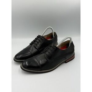 Bruno Marc Prince 6 Oxford Cap Toe Dress Shoes Men's Size 8 Black AGAWXDCV